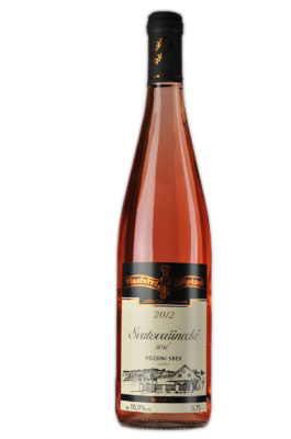 Svatovavřinecké rosé pozdní sběr 2012