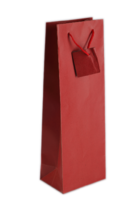 Papírová taška na víno T0006 - červená
