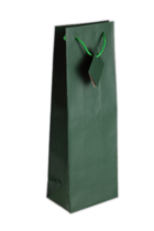 Papírová taška na víno T0007 - zelená